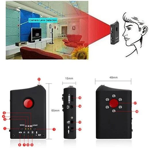 Anti-Spy Hidden Camera Signal Detector - HZ TANOLI LLC