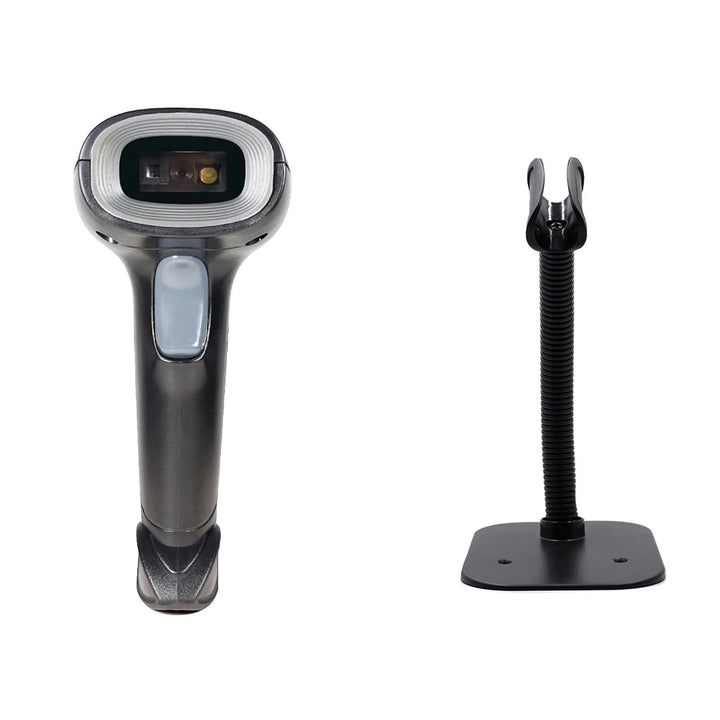 Barcode Scanner USB Connection Wired 1D 2D Barcode Scanning Reader with Stand for Market Warehouse Library - HZ TANOLI LLC