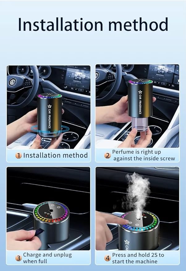 Car Fragrance With Light - HZ TANOLI LLC