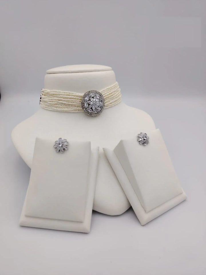 Pearl Choker Necklace Sets - HZ TANOLI LLC