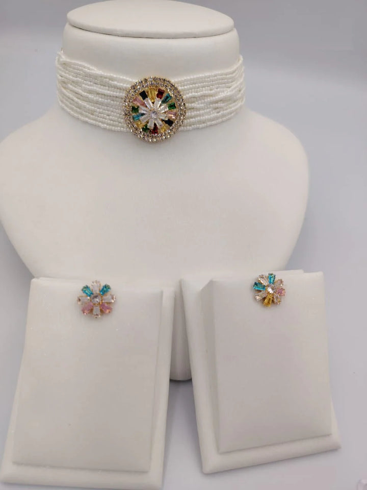 Pearl Choker Necklace Sets - HZ TANOLI LLC
