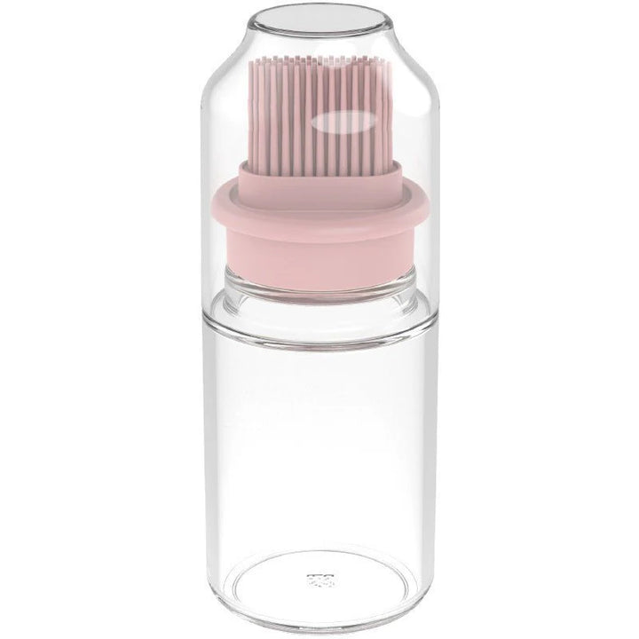 Portable Oil Bottle with Brush Silicone Barbecue Liquid Gadgets High-temperature Kitchen Baking Pastry Barbecue BBQ Tool - HZ TANOLI LLC