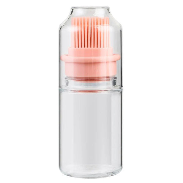 Portable Oil Bottle with Brush Silicone Barbecue Liquid Gadgets High-temperature Kitchen Baking Pastry Barbecue BBQ Tool - HZ TANOLI LLC