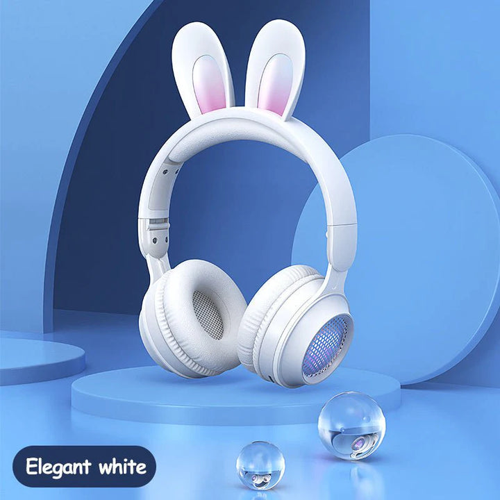 Rabbit Ear Headphones Wireless Luminous Extendable Wheat Headphones - HZ TANOLI LLC