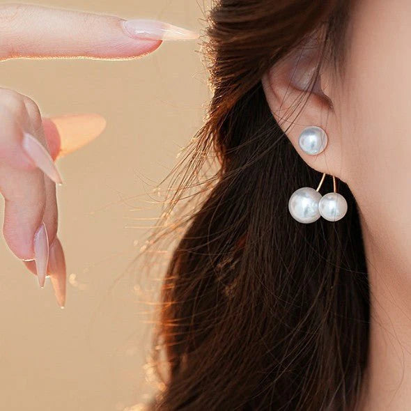 Retro Creative Women's Pearl Cherry Earrings - HZ TANOLI LLC