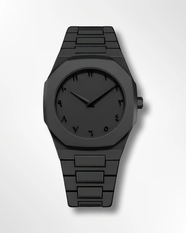 Stainless Steel Arabic Watch - HZ TANOLI LLC