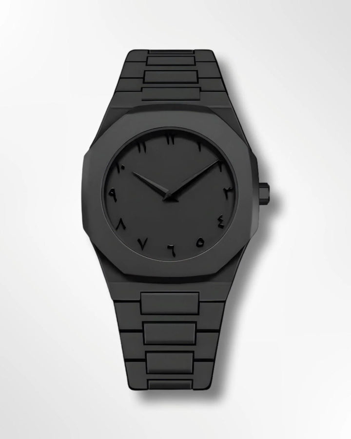 Stainless Steel Arabic Watch - HZ TANOLI LLC